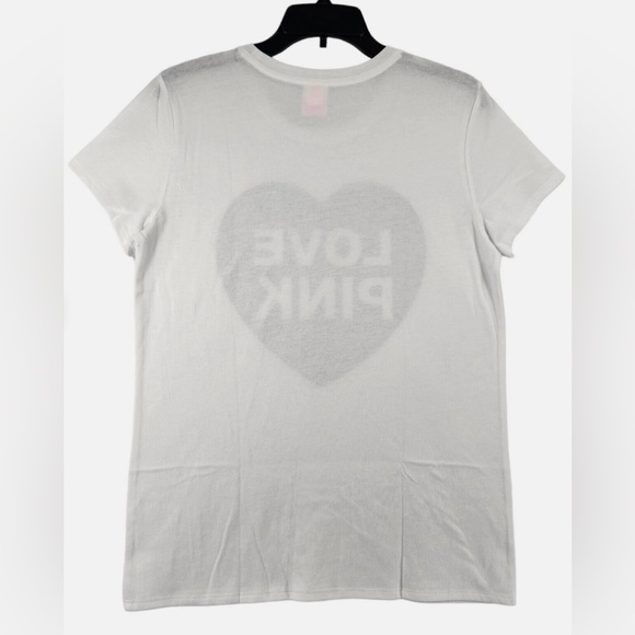 NWT VS PINK Originals Short Sleeve Campus Tee - Picture 2 of 7